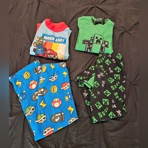 Super Mario and Minecraft Kids Pajama Set